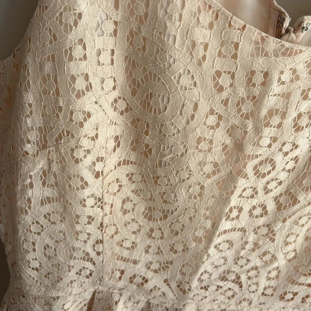 J. Crew Cream Lace Dress size 8